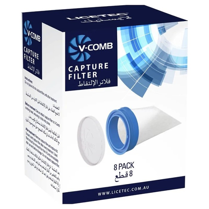 V Comb Lice Eliminator Capture Filters