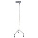 WOLAID Adjustable Aluminium Quad Cane 3 Leg