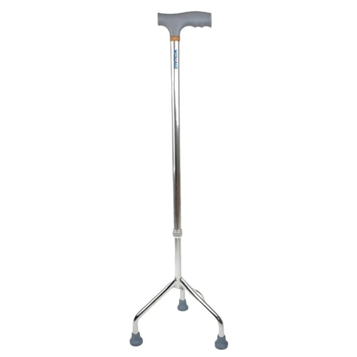 WOLAID Adjustable Aluminium Quad Cane 3 Leg