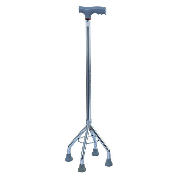 WOLAID Adjustable Aluminum Quad 4 Legged Cane