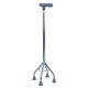 WOLAID Adjustable Aluminum Quad 4 Legged Cane