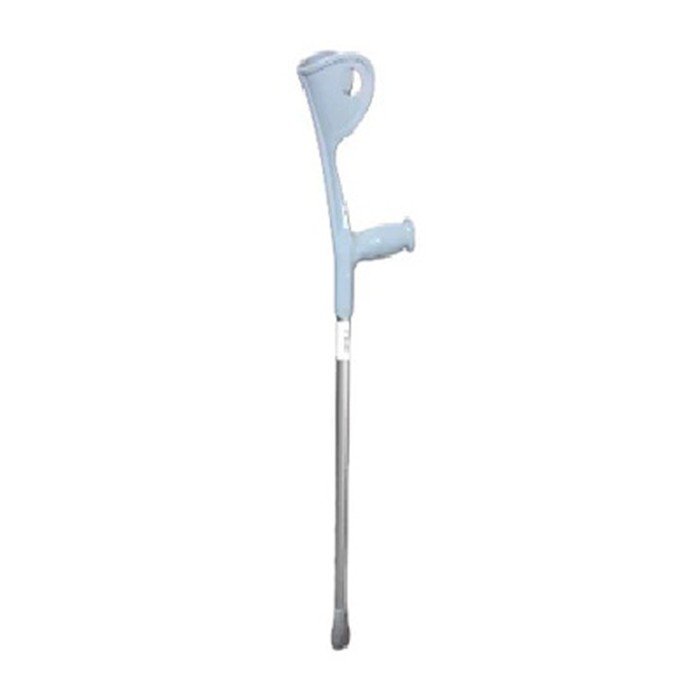 WOLAID Adjustable Lightweight Heavy Duty Forearm Crutch Gray