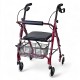 WOLAID Aid Elderly Folding Rollator Walker With Seat