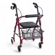 WOLAID Aid Elderly Folding Rollator Walker With Seat
