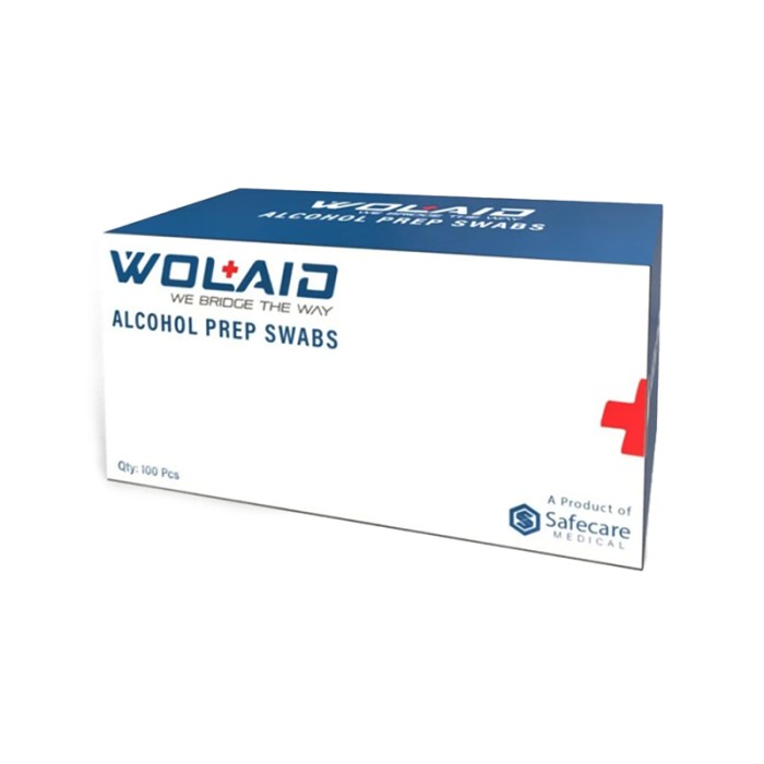 WOLAID Alcohol Prep Swabs (100S)