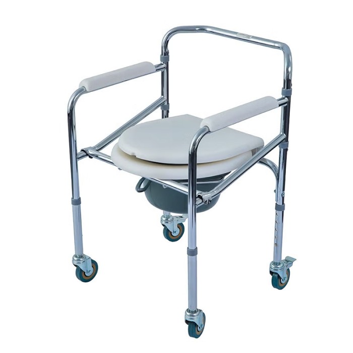 WOLAID Commode Chair With Wheel
