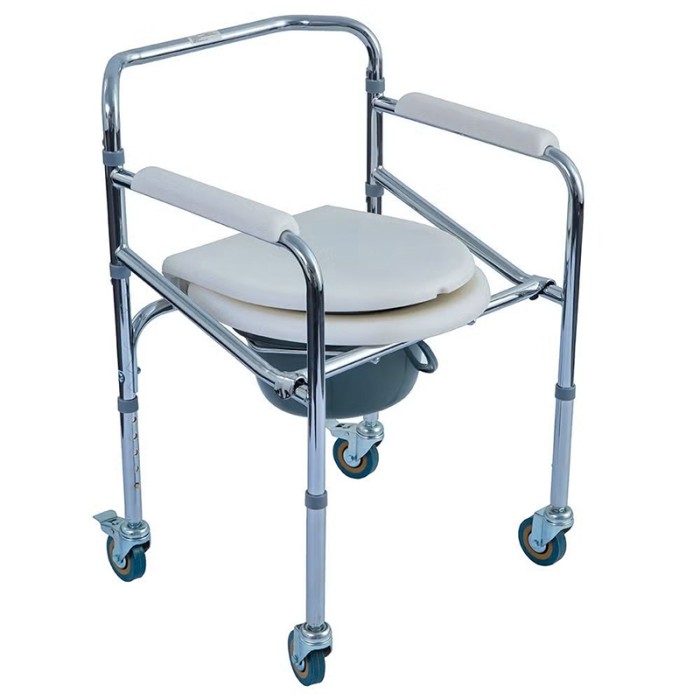 WOLAID Commode Chair With Wheel