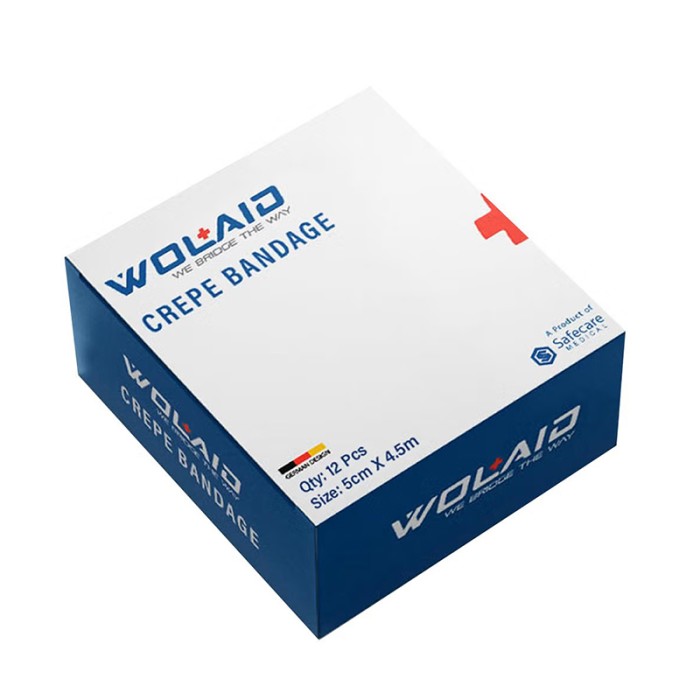 WOLAID Crepe Bandage (5 cm) 12Pcs