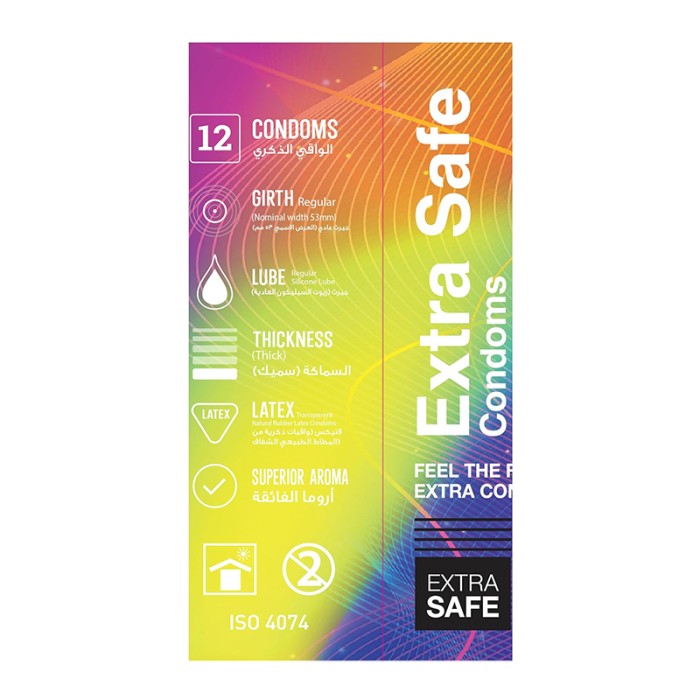 WOLAID Extra Safe Condoms 12Pcs