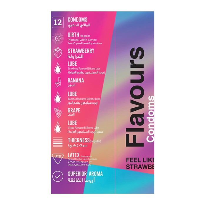 WOLAID Flavours Condoms 12Pcs