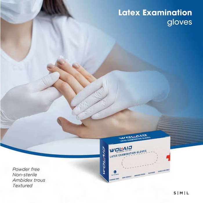 WOLAID Latex Gloves (Size L)