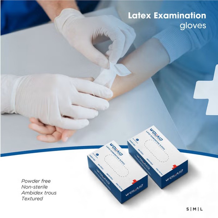 WOLAID Latex Gloves (Size L)