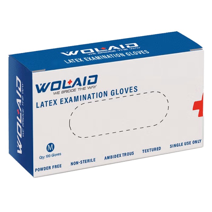 WOLAID Latex Gloves (Size M)