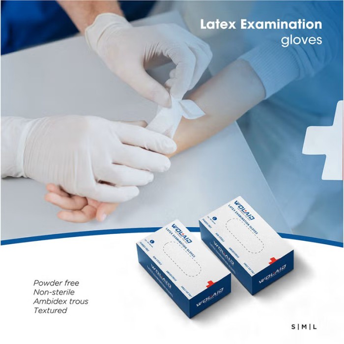 WOLAID Latex Gloves (Size S)