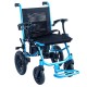WOLAID Light Weight Electric Wheelchair Foldable Blue
