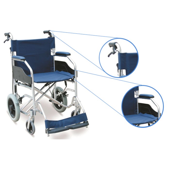 WOLAID Light Weight Transport Wheelcahir