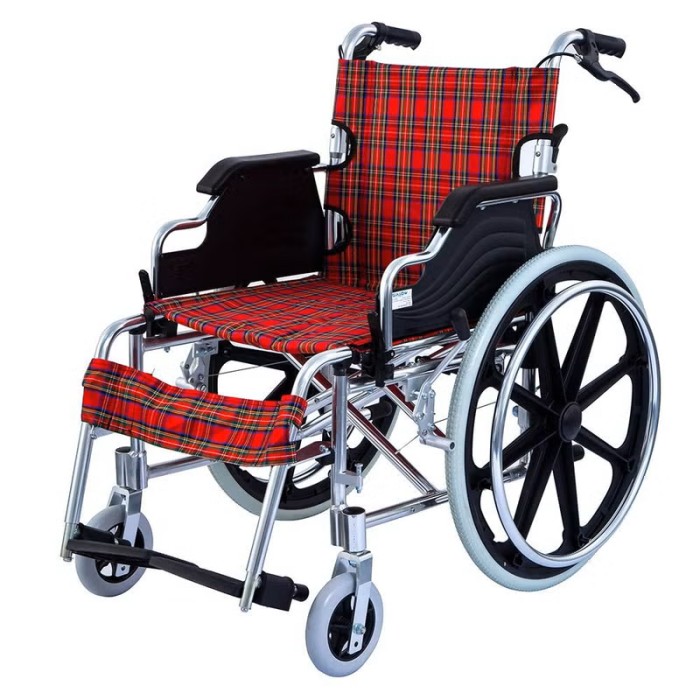 WOLAID Light Weight Wheelchair Red