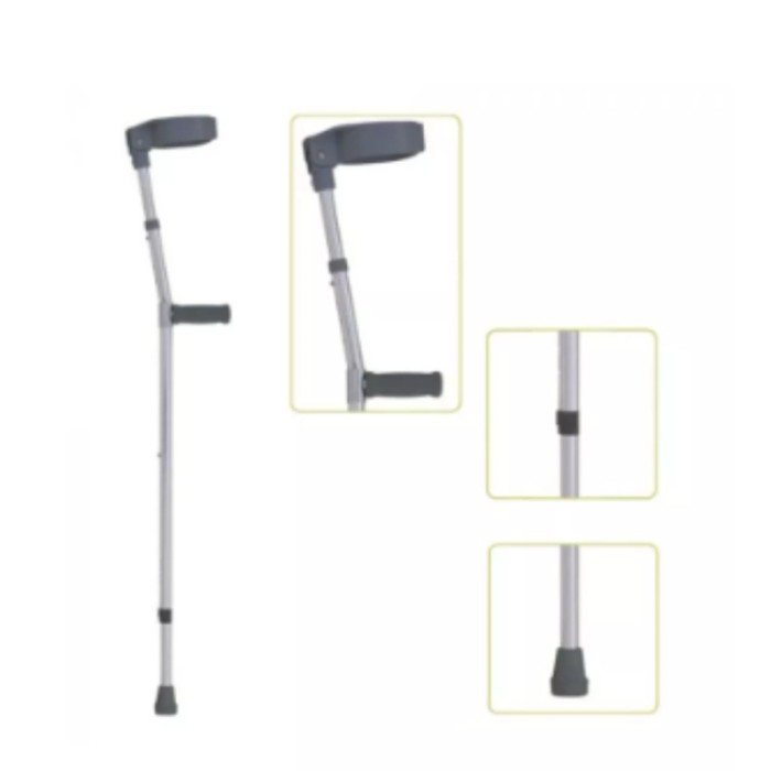 WOLAID Lightweight Walking Forearm Crutch Medium