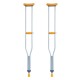 WOLAID Lightweight Walking Underarm One Pair Of Large Crutches