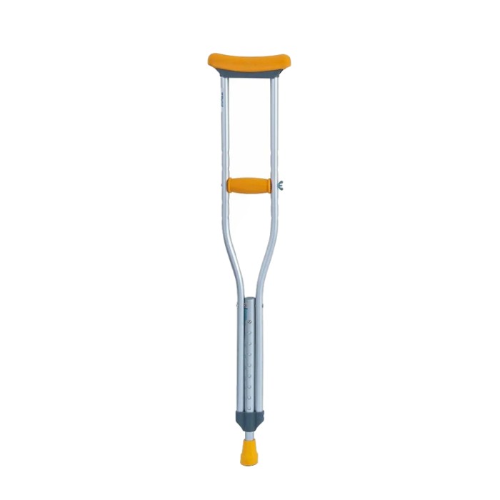 WOLAID Lightweight Walking Underarm One Pair Of Medium Crutches
