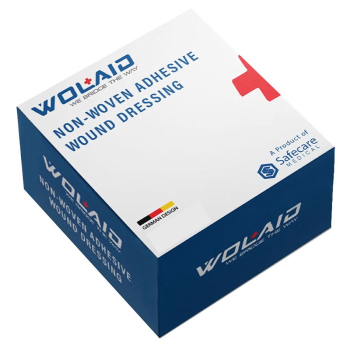 WOLAID Non Woven Adhesive Wound Dressing (10X10) 25Pcs