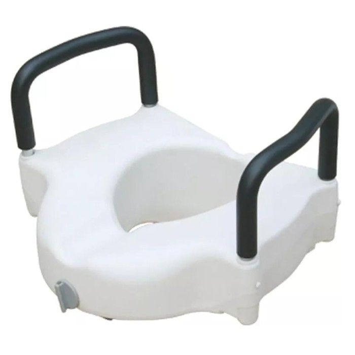 WOLAID Raised Toilet Seat With Armrest