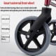 WOLAID Rollator Aid Elderly Folding Walker With Seat