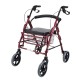 WOLAID Rollator Aid Elderly Folding Walker With Seat