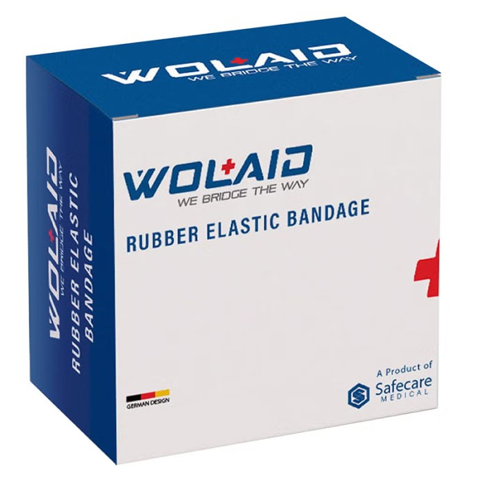 WOLAID Rubber Elastic Bandage (7.5 cm) 12Pcs