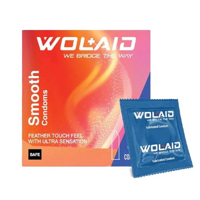 WOLAID Smooth Condoms 3Pcs
