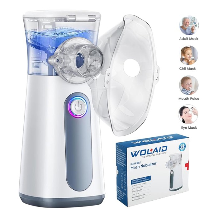 WOLAID Ultra Mist Mesh Nebulizer