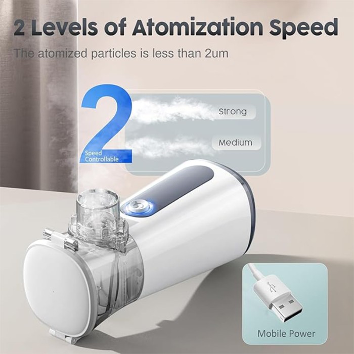 WOLAID Ultra Mist Mesh Nebulizer