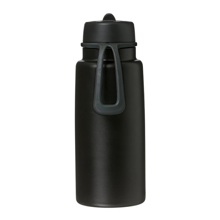 b.box 1L Insulated Flip Top Bottle, Triple Wall Stainless Steel, Cold up to 46hrs, Deep Space