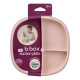 b.box 2 in 1 Suction Plate, Strong Suction Base, Removable Divider, Blush