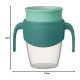 b.box 360 Cup with Silicone Drinking Rim, Emerald Forest Green 250ml
