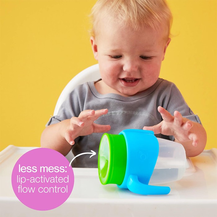 b.box 360 Cup with Silicone Drinking Rim, Emerald Forest Green 250ml