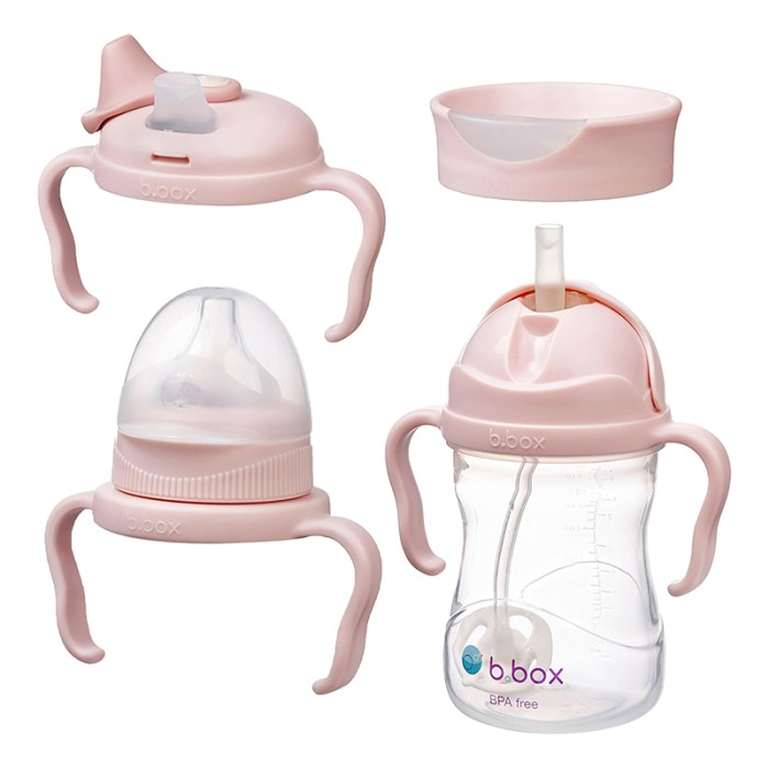 b.box Bottle to Cup Transition Value Pack, Blush 240ml