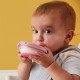 b.box Fill & Feed Reusable Food Pouch, Silicone, Blush Pink 110ml