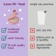 b.box Fill & Feed Reusable Food Pouch, Silicone, Blush Pink 110ml