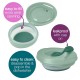 b.box Fill & Feed Reusable Food Pouch, Silicone, Sage Green 110ml