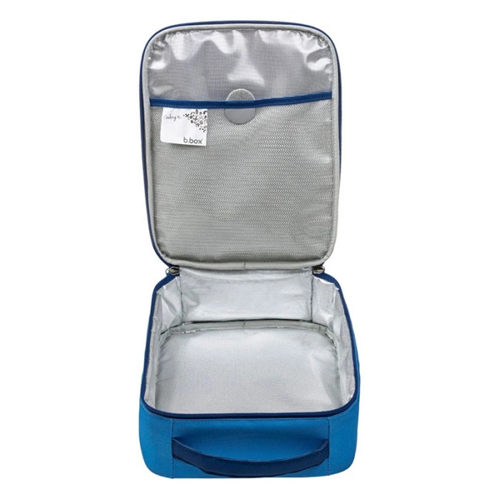 b.box Flexi Insulated Lunch Bag, Fits Lunchbox & Snackbox, Washable, Deep Blue