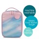 b.box Flexi Insulated Lunch Bag, Fits Lunchbox & Snackbox, Washable, Morning Sky Pink