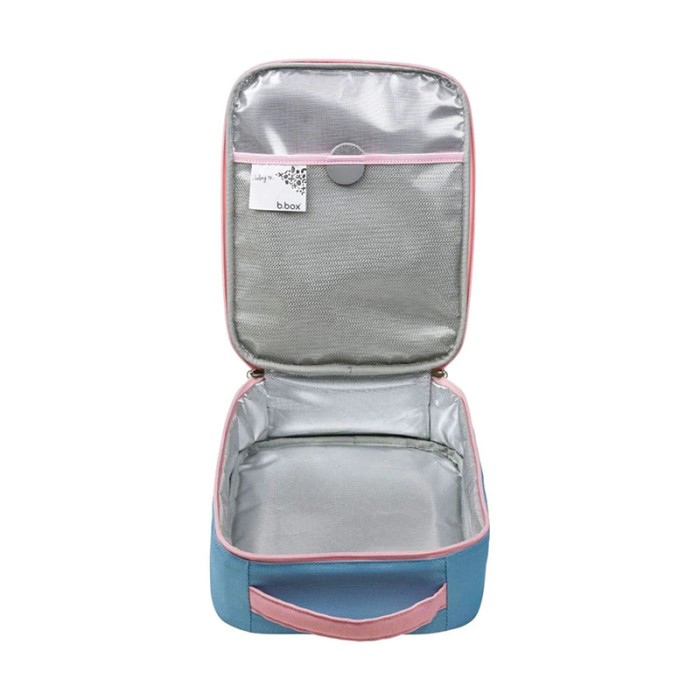 b.box Flexi Insulated Lunch Bag, Fits Lunchbox & Snackbox, Washable, Morning Sky Pink