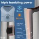 b.box Insulated Drink Bottle, Stainless Steel, Cold 8hrs/Warm 6hrs, Lilac Pop 350ml
