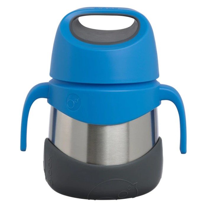 b.box Insulated Food Jar, Cold up to 7hrs/Warm up to 5hrs, Blue Slate 335ml
