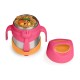 b.box Insulated Food Jar, Cold up to 7hrs/Warm up to 5hrs, Strawberry Shake Pink Orange 335 ml