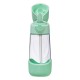 b.box Junior Drink Bottle, Spearmint, Flip Top Straw 450ml