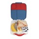 b.box Lunchbox, Large Bento with 4 Compartments, Cold Pack, Blue Blaze 1L