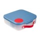 b.box Lunchbox, Large Bento with 4 Compartments, Cold Pack, Blue Blaze 1L