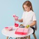 b.box Lunchbox, Large Bento with 4 Compartments, Cold Pack, Flamingo Fizz 1L